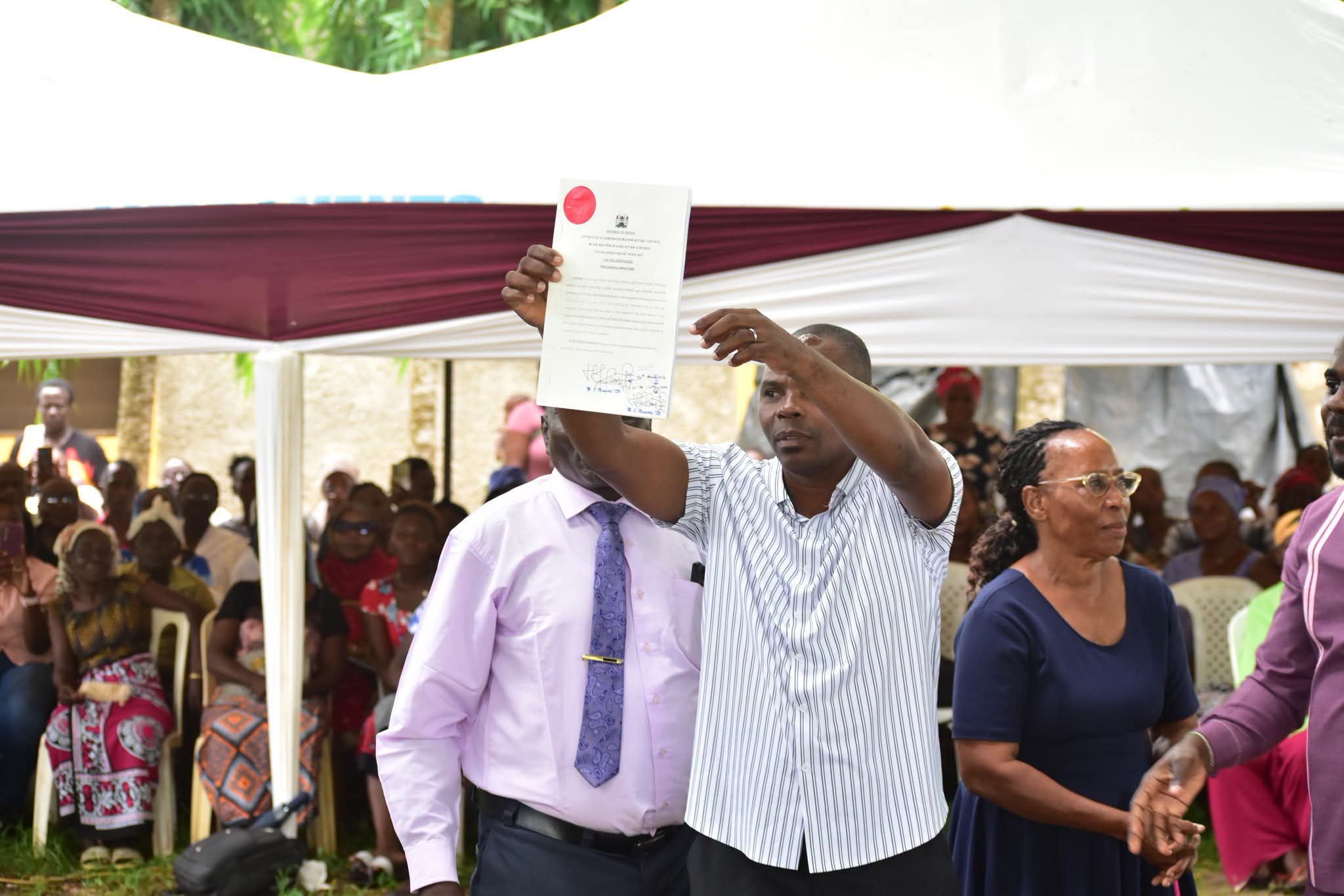 1,300 Squatters in Malindi Receive Tittle Deeds